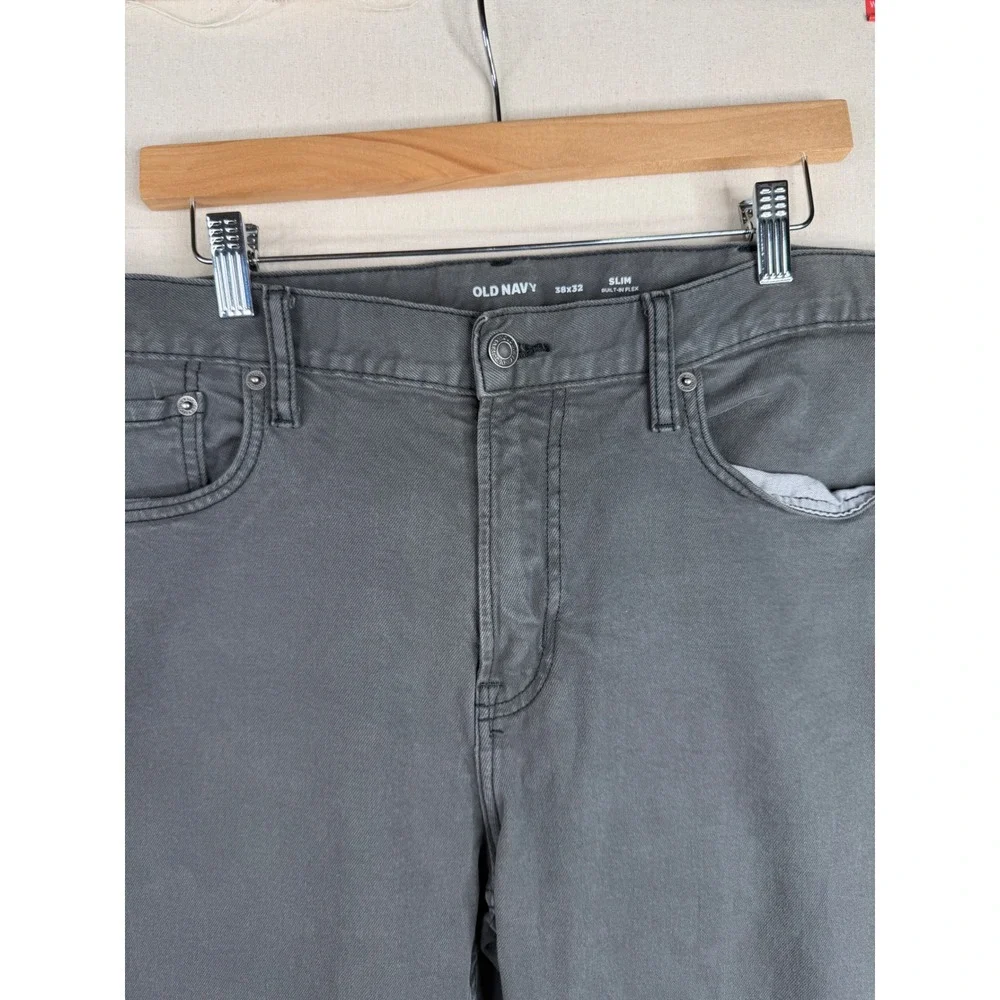 Old Navy Slim Fit Built in Flex Jeans size 38X32 Gray